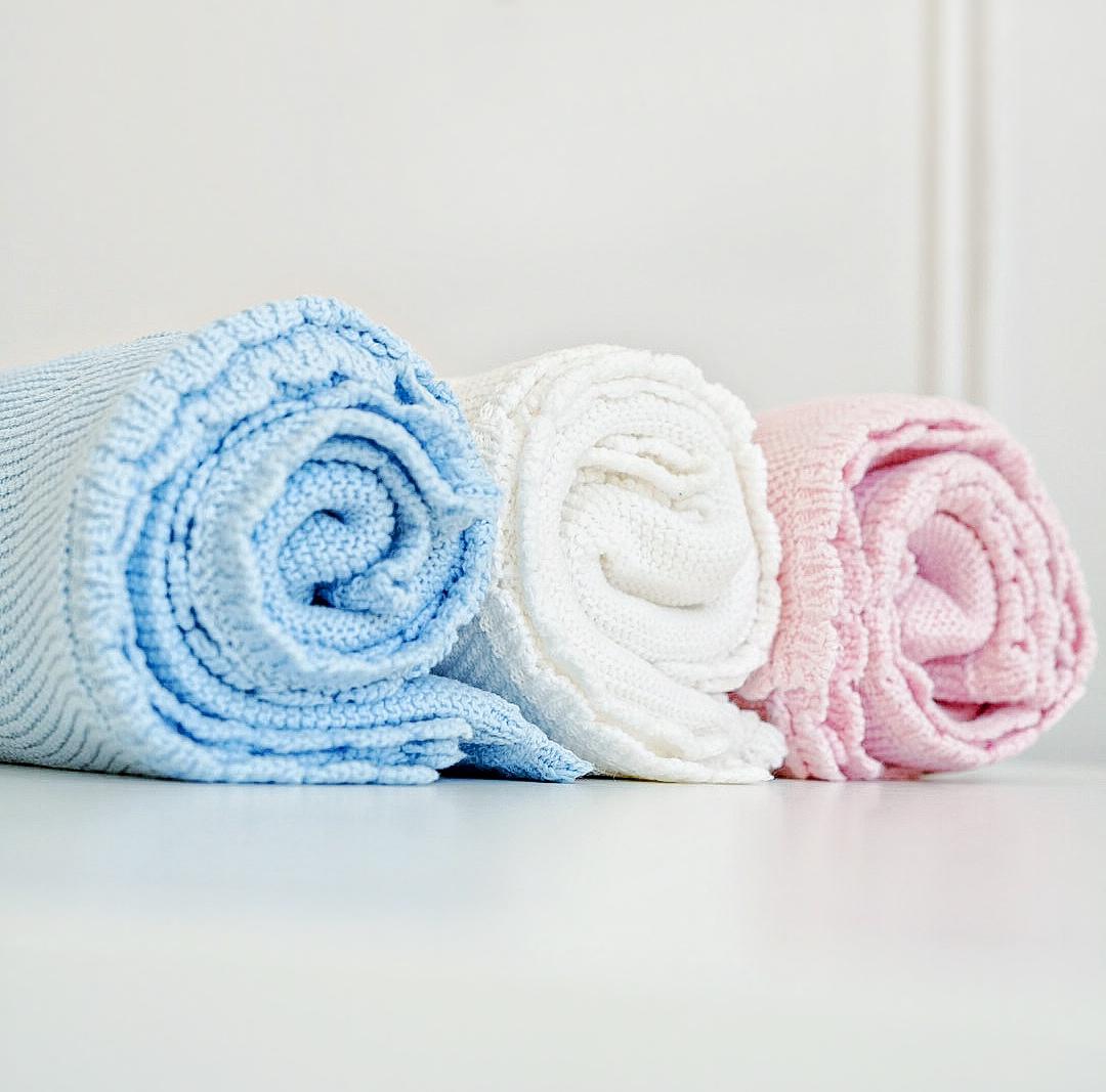 Cotton discount knit blankets